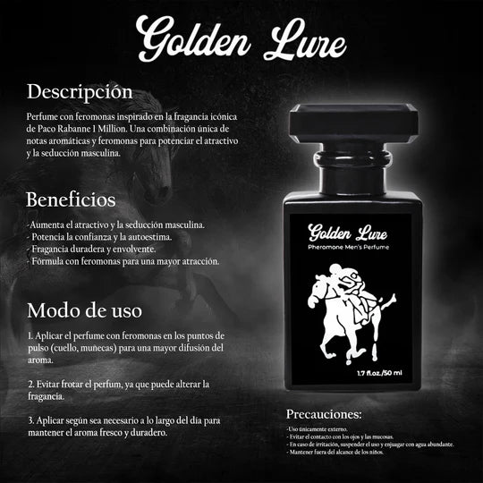 ¡Golden Lure! Seducción Dorada: Perfume con Feromonas Irresistibles ✨🌹