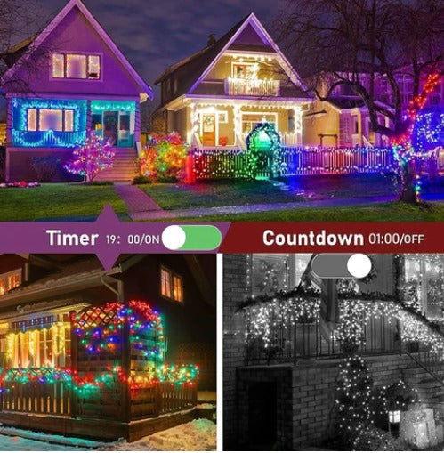 LUCES DE NAVIDAD RGB A PRUEBA DE AGUA