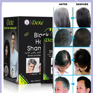 Shampoo cubre Canas Dexe - Te hará lucir más joven + ENVÍO GRATIS 🧤🪮👩👨
