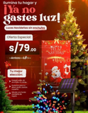 ⭐ COMBO PREMIUM NAVIDEÑO 2025🎄 Ilumina tu hogar sin gastar luz + 🎁 Funda Navideña para tu puerta GRATIS