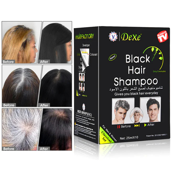 Shampoo cubre Canas Dexe - Te hará lucir más joven + ENVÍO GRATIS 🧤🪮👩👨