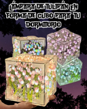 Lampara LED Cubo de Tulipanes Para Armar
